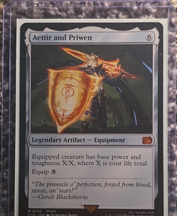 Wizards of the Coast Aettir and Priwen Final Fantasy Foil Ext Art Mythic #0253 - Image 1