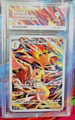 ETHANS TYPHLOSION 190/182 DESTINED RIVALS ILLUSTRATION RARE POKEMON ACE 9 MINT - Image 1