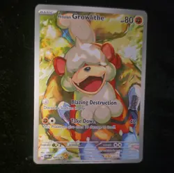 The Pokemon Company Hisuian Growlithe 181/167 Sv06 IR Holo EN 80HP - Image 1
