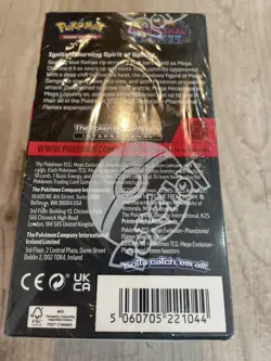 Pokemon PHANTASMAL FLAMES Half Booster Box (18 Packs) - Sealed and Brand New! - Image 3