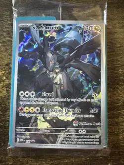 Pokemon Center Exclusive N's Zekrom 031 Mega Evolution Black Star Promo, SEALED! - Image 1