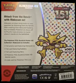 151 Alakazam ex Collection Box Pokemon Scarlet & Violet TCG **SEALED/NEW** - Image 2
