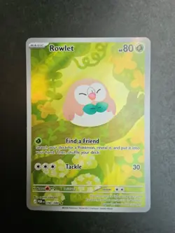Pokemon TCG Rowlet 090/088 Perfect Order Illustration Rare NM - Image 1