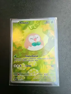Pokemon TCG Rowlet 090/088 Perfect Order Illustration Rare NM - Image 3