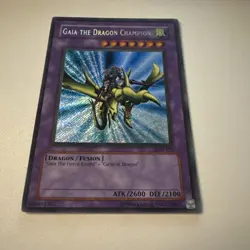 Gaia the Dragon Champion lob-125 Unltd Ed Secret Rare Yu-Gi-Oh! - Image 1