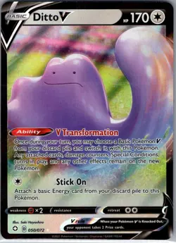 Ditto V 050/072 Shining Fates - Pokemon Card - NM - Image 1