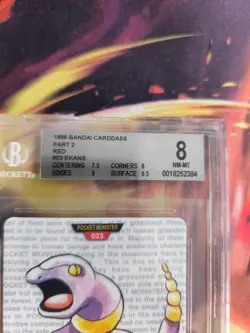 Pokemon Card Monsters collection Carddass 1996 Japanese BGS Beckett 8 Ekans - Image 4
