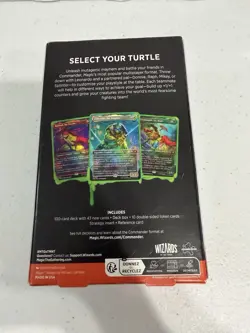 Magic the Gathering Teenage Mutant Ninja Turtles Turtle Power Commander Deck New - Image 2