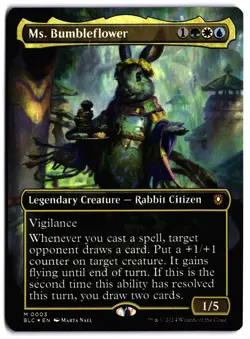 Ms. Bumbleflower (Borderless) FOIL NM BLC Commander: Bloomburrow MTG - Image 1