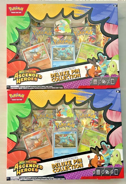 Two (2) Pokemon TCG Sealed Ascended Heroes First Partners Deluxe Pin Collections - Image 1