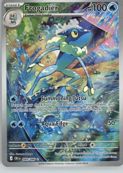 Frogadier 089/086 Shiny Rare ME04: Chaos Rising Pokemon Near Mint - Image 1