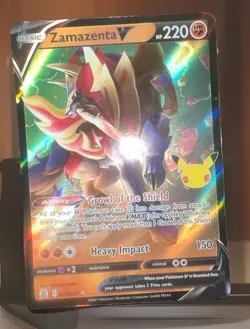 Pokemon TCG Zamazenta V 18/25 Ultra Rare Celebrations - Image 1