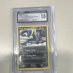 Pokemon TCG Dark Dragonair 32/109 EX Team Rocket Returns Rare Regular CGC 10 - Image 1