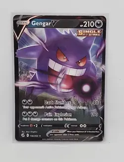 Pokemon Gengar V 156/264 Fusion Strike Ultra Rare Holo - Image 1