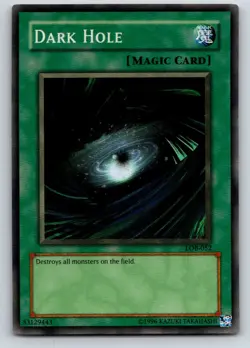 Dark Hole LOB-EN052 Legend of Blue Eyes White Dragon Yu-Gi-Oh Holo NM - Image 1