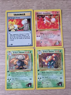 Pokemon TCG 1st Edition Gym Heroes Bundle - LP - Image 1