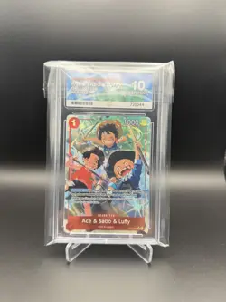 One Piece Ace & Sabo & Luffy OP13-007 Alt Art Carrying On His Will GEM MINT 10 - Image 1