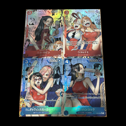 4×One Piece Doujin Card OP Series U Goddess Stroy Waifu Holo Foil - Image 1