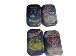 Pokemon Scarlet & Violet Paldean Fates Mini Tin Box Set Of 4 - Image 1