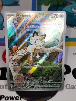 Pokemon TCG Meowth 106/094 Illustration Rare Phantasmal Flames - Image 1