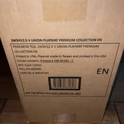 Pokemon Crown Zenith Morpeko V UNION Playmat Premium Collection SEALED Case of 6 - Image 1