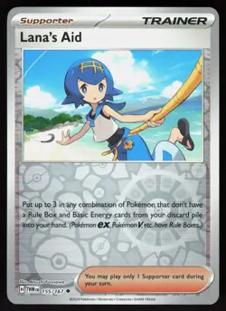 Lana's Aid 155/167 Uncommon Twilight Masquerade Pokemon Reverse Holo Near Mint - Image 1