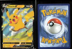 Pikachu V SWSH143 Holo Promo Sword & Shield Promo Pokemon Near Mint - Image 3