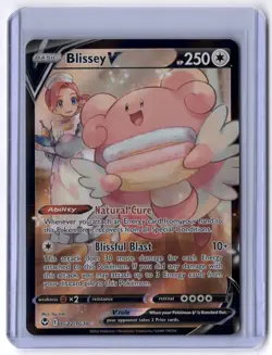 Blissey V TG22/TG30 Ultra Rare Holo NM Pokemon SWSH12: Silver Tempest Trainer Ga - Image 1