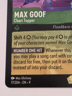 Disney Lorcana - Max Goof - Chart Topper 77/204 - Legendary Non-Foil - Image 5