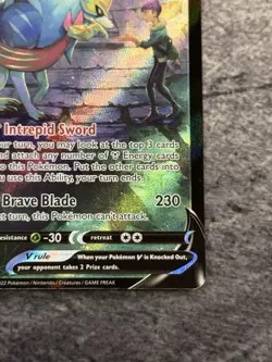 Pokemon TCG Zacian v Trainer Gallery Card TG21/TG30 Astral Radiance - Image 3