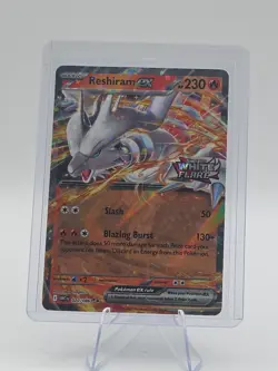 Reshiram ex 020/086 White Flare Stamped Holo Promo Double Rare Pokemon Card ENG - Image 1