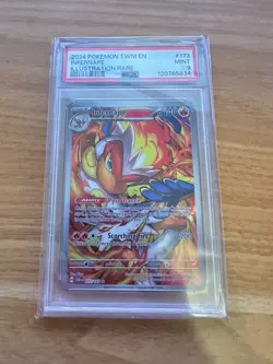 Pokemon TCG Infernape Holo Illustration Card Twilight Masquerade 173/167 Psa 9 - Image 1