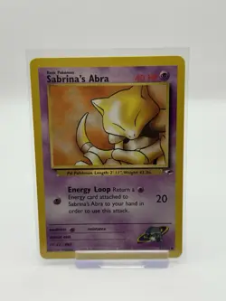 Sabrina's Abra Gym Heroes 91/132 EX/LP Pokemon Card Vintage WOTC Common - Image 1