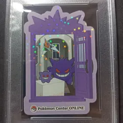 Gengar PSA 7 NM Pikachu Award Sticker 2023 Japanese Pokemon Center - Image 2