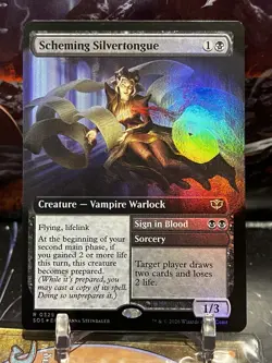 MTG | Scheming Silvertongue (0329 - Extended Art) ✨FOIL✨ [SOS] - Image 1