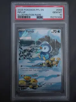 Pokemon TCG Phantasmal Flames Piplup IR 098/094 PSA 10 - Image 1