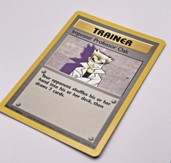 Imposter Professor Oak 73/102 Pokemon Base Set Unlimited 1999 WOTC Vintage Train - Image 3