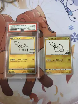 PSA 10 Pikachu 208/S-P Pokemon S Promo Japanese 2021 Yu Nagaba + Raw Copy - Image 1