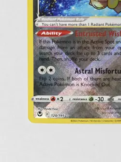 Radiant Jirachi 120/195 SWSH12: Silver Tempest - Radiant Holo Rare - Pokemon NM - Image 5