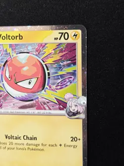 Iono's Voltorb 047/159 Cosmos Holo Pokemon Play! Prize Pack Stamp Series 8 NM - Image 4