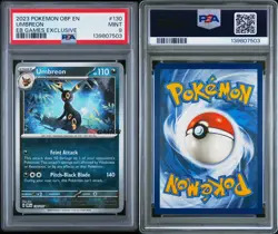 Umbreon 130/197 Reverse Holo EB Games Stamped Promo Pokemon TCG PSA 9 - Image 2
