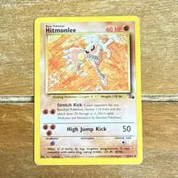 Pokemon TCG Hitmonlee Fossil Set 22/62 - Image 1