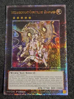 Yu-Gi-Oh Stellarknight Constellar Diamond RA04-EN241 Quarter Century Secret Rare - Image 1