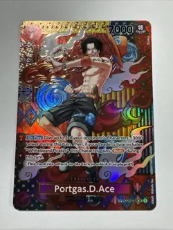 2023 One Piece TCG Portgas D. Ace SP OP02-013 SR Two Legends🔥 - Image 1