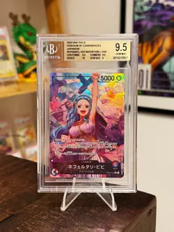 NEFERTARI VIVI ONE PIECE OP04-001 ALTERNATE ART JAPANESE BGS BECKETT 9.5 TCG - Image 1