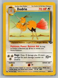 Dodrio Jungle #34/64 Uncommon Pokemon Card - Image 1