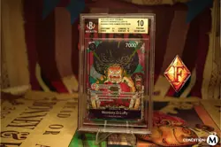 One Piece Monkey D. Luffy OP07-073 Bandai card games 2025-26 BGS 10 - Image 1