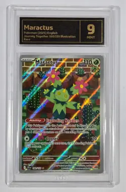 Pokemon Slab: Maractus - 160/159 - JTG - Graded TCG Mint 9 - Image 1