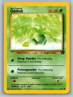 Oddish Team Rocket #63/82 Common Pokemon Card - Image 1