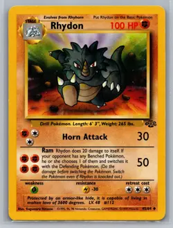 Rhydon Jungle #45/64 Uncommon Pokemon Card - Image 1